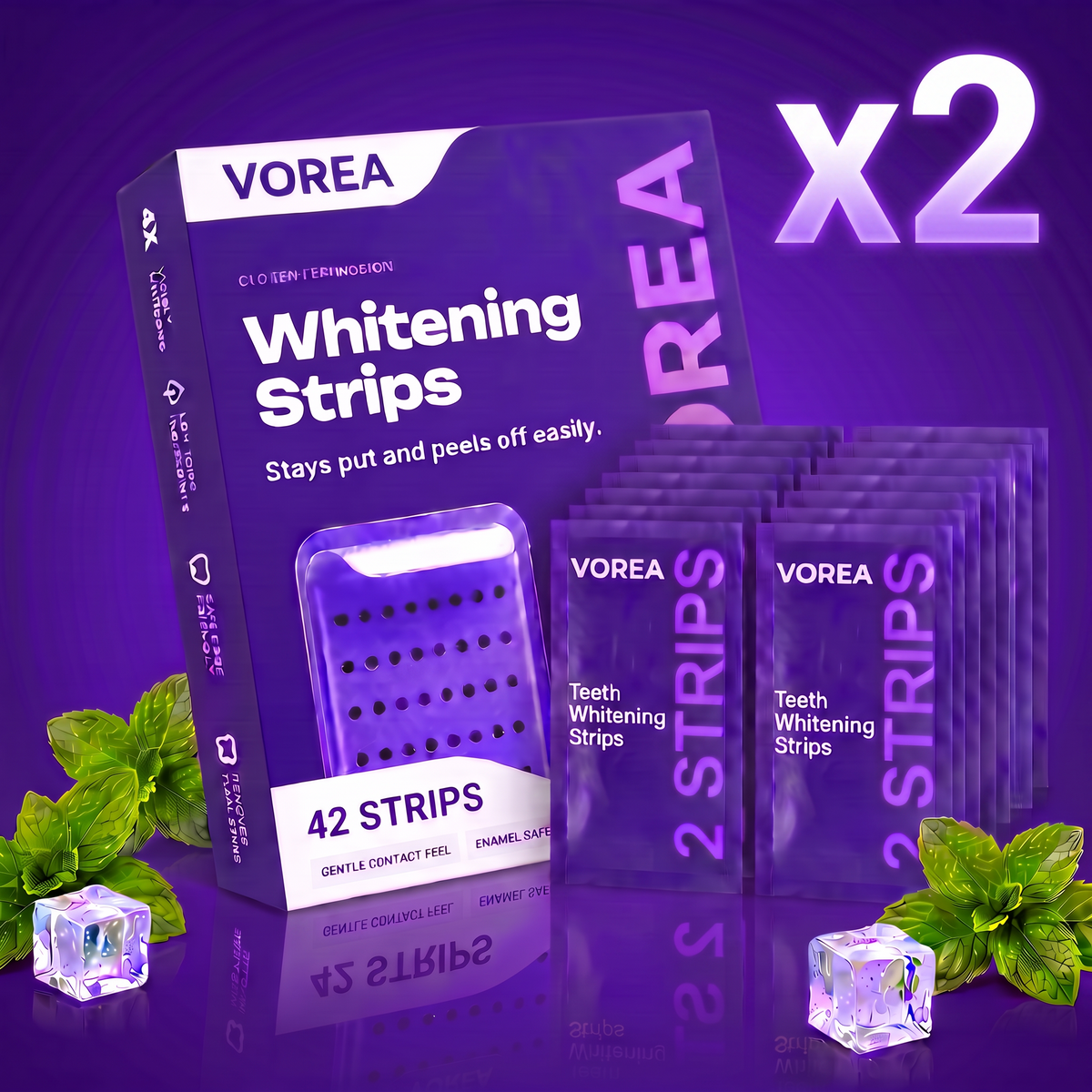 Vorea™ Purple Whitening Strips