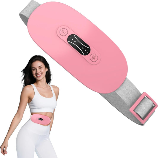Portable Cordless Heating Pad,Period Cramps,Gifts for Mom,Pink